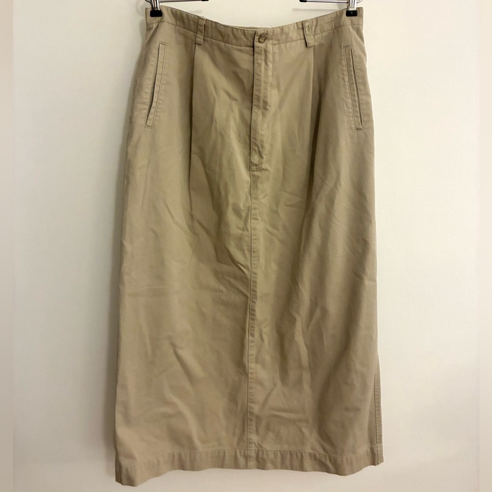 Vintage GAP Khaki Maxi Skirt, sz 16